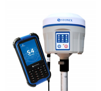 Приемник Stonex S10, GPS/GLONASS/BEIDOU, 220Ch, GSM/GPRS, UHF TX/RX 410-470MHz, WIFI, BT - комплект